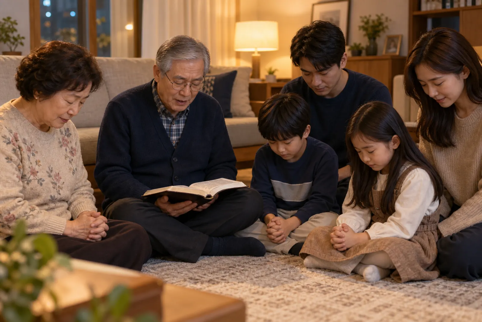 삼대가 함께 드리는 가정예배